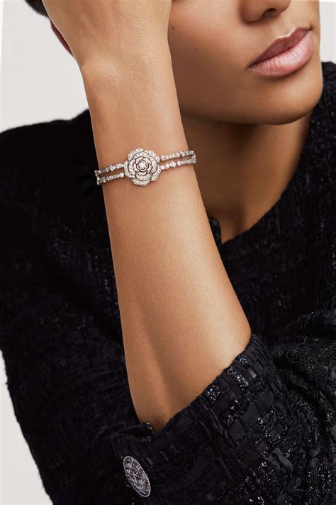 chanel bracelet diamond|chanel diamond bracelet signed.